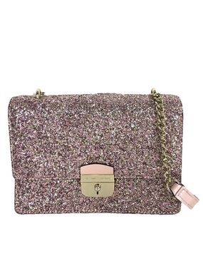 Kate Spade Eden Sunset Lane Rose Gold Glitter Sparkle Crossbody Purse Bag